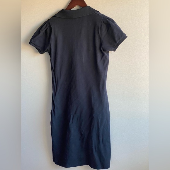 Burberry London Mini/Short Polo Dress Black Size Small Short Sleeve with Collar - Picture 10 of 11